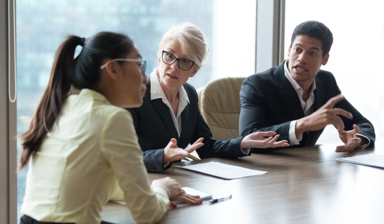 Employees berate a colleague for not using compliant communications