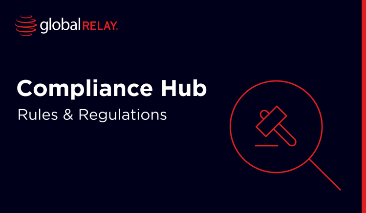 White Compliance Hub Rules and Regulations text on black background